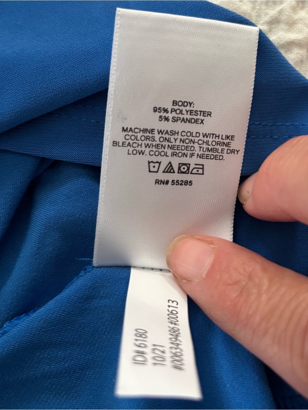 Grecian Express Women's Blue Draped Blouse V-Neck L New - Picture 5 of 7